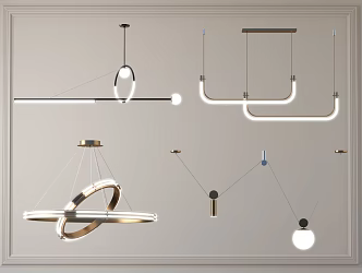 Light Luxury Chandelier 3d model