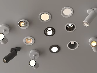 Modern downlight spotlight embedded downlight spotlight open-mounted downlight spotlight steering 3d model
