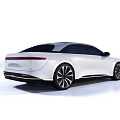White Modern Sedan Car With Sleek Lines Large Wheels And Futuristic Design
