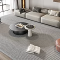 Modern sofa coffee table combination 3d model