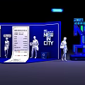 2021 Chengdu New Economy Sharing Conference New In City Exhibition Display With Figures