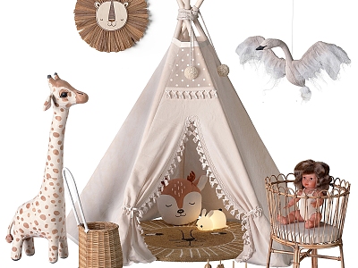 Children's Toys Children's Room Tent 3d model