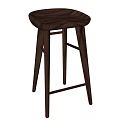 Nordic Log High Chair Bar Stool Bar Stool High Stool 3d model