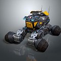 All-terrain vehicle toy car four-wheeled beach car 3d model