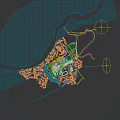 Aerial Planning of Modern Residential Community With Housing Layout Green Spaces and Road Networks