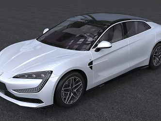 Hyundai BYD looks up to U7 sedan car new energy car 3d model