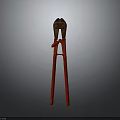 Hardware Tools Red Ladder With Pliers Practical For Home Repair Tasks 3d model