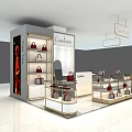 Cree Kree Store Interior With Red And Black Handbags On Display Shelves And Counter