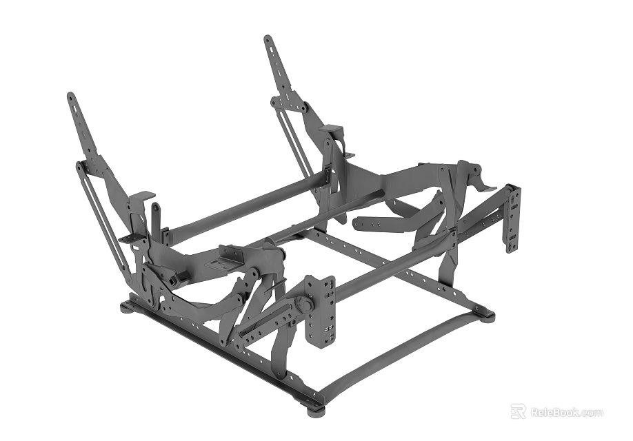 Sturdy Durable Modern Recreation Room Seating Metal Frame Support Structure Design 3d model 