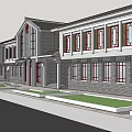 Traditional Chinese Courtyard Architecture Complex With Ancient Style Buildings And Courtyard Layout 3d model