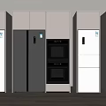 Modern refrigerator 3d model