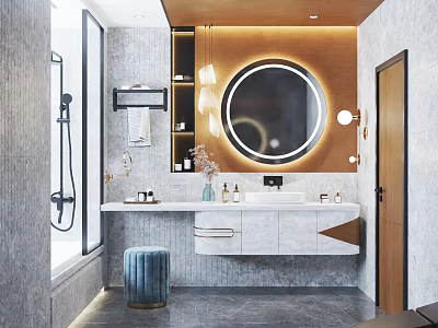 Modern toilet 3d model