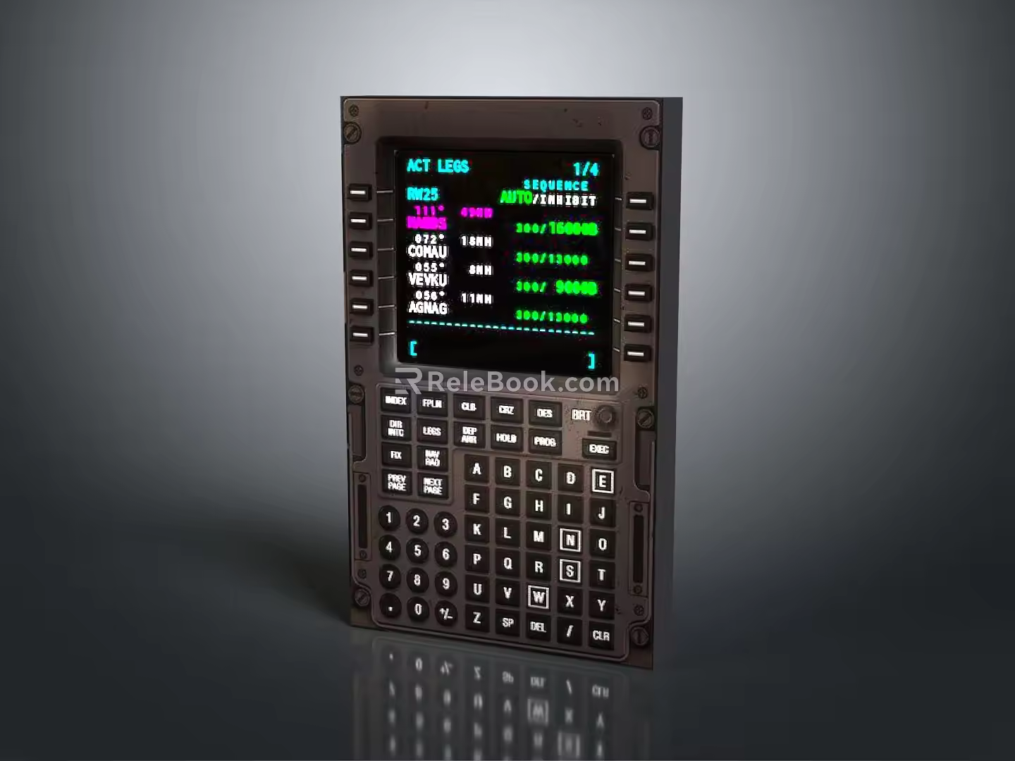 Modern Calculator Boeing Flight Management Computer Science Fiction Computer Science Fiction Computer 3d model