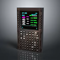 Modern Calculator Boeing Flight Management Computer Science Fiction Computer Science Fiction Computer 3d model