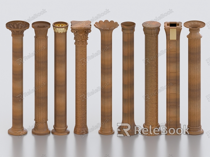 Roman Column Stone Carved Column Stone Column Garden Stone Column Marble Column Column Classical Column model