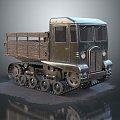 Modern Truck Soviet Artillery Tractor Military Truck Military Transporter 3d model