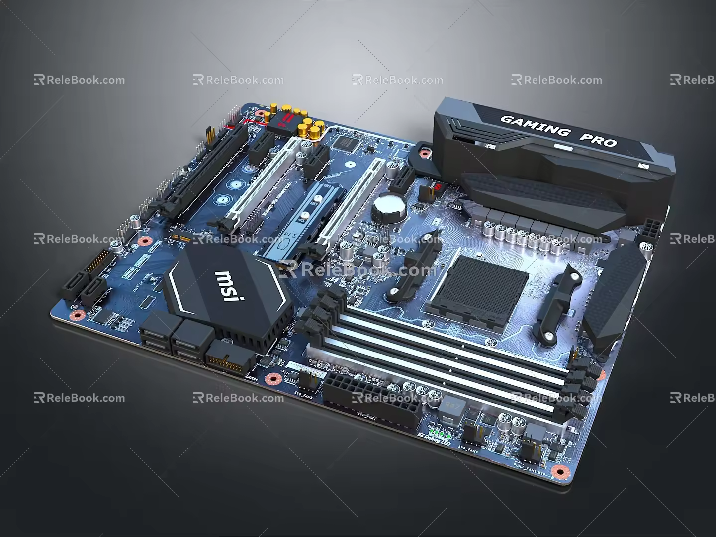 Modern Computer Motherboard Computer Motherboard Motherboard High-end Motherboard 3d model