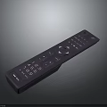 Black Electronic Remote Control With Numeric And Function Buttons For Home Devices