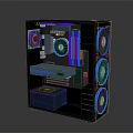 High-end chassis RGB colorful chassis 3d model