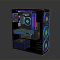 High-end chassis RGB colorful chassis 3d model