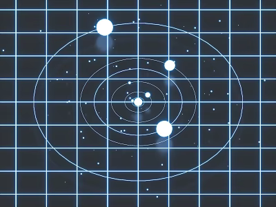 Galaxy Holographic Image Holographic Projection Science Fiction Image Solar System Planet Sense of Technology 3d model