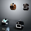 Stylish Clocks With Retro And Modern Designs In Various Colors And Unique Shapes