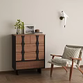 Retro Natural Wooden Chest Of Drawers For Warm Cozy Home Storage And Comfortable Living Space