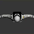 Game Movie Character Astronaut In White Spacesuit With Detailed 3D Model Design