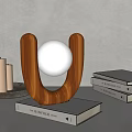 Modern Table Lamp Log Table Lamp 3d model