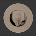 Elegant Stylish Beige Wide Brim Hat Featuring Front Tied Ribbon Detail