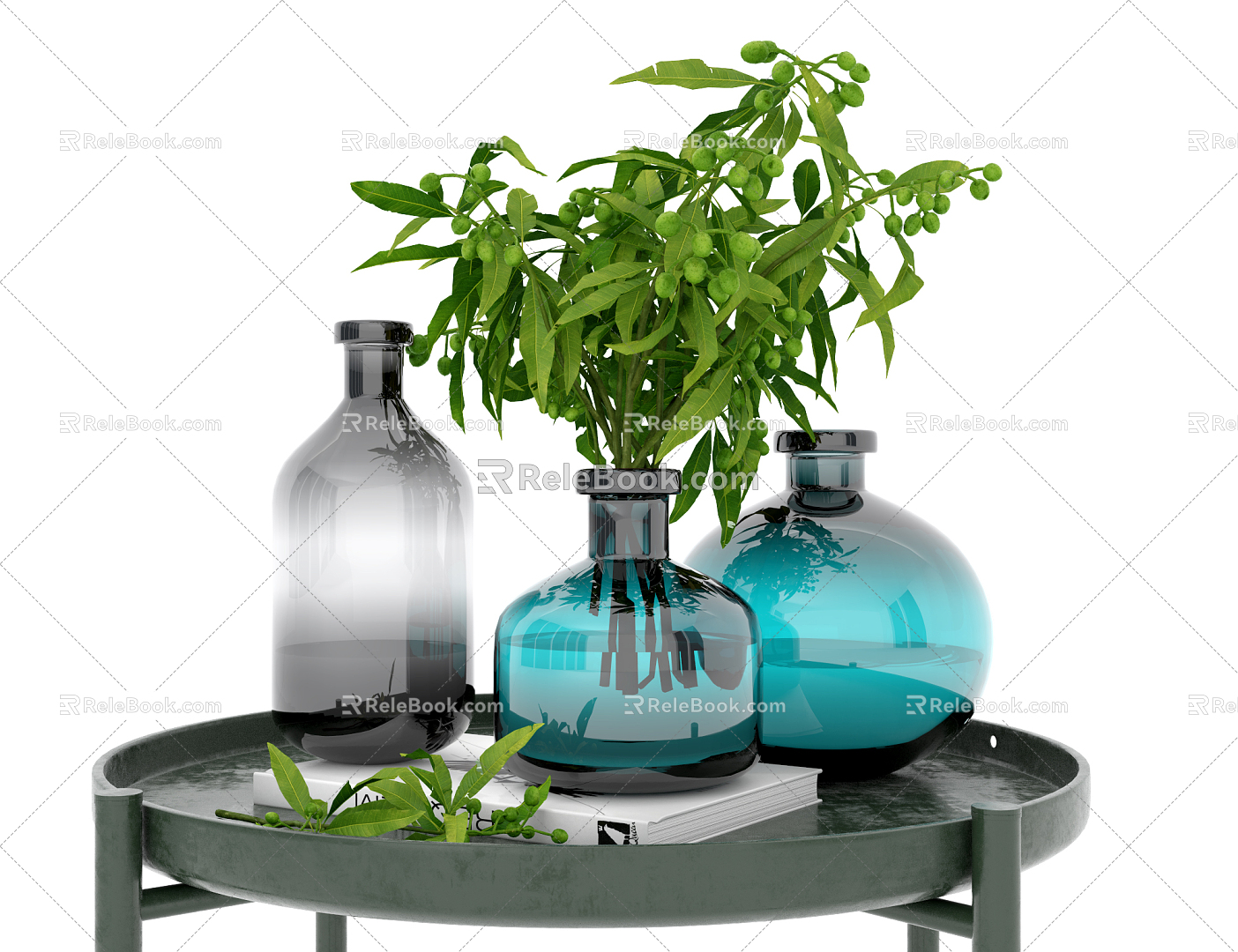 Modern vase decorations vase ornaments 3d model