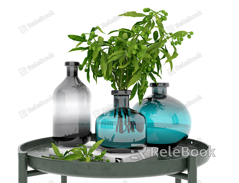 Modern vase decorations vase ornaments model