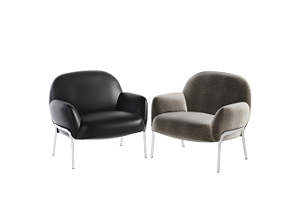 Modern Sofa Chair Round Shape Leisure Chair 3d model