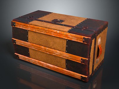 Boxes, Bags, Leather Boxes, Leather Boxes and Containers Realistic 3d model