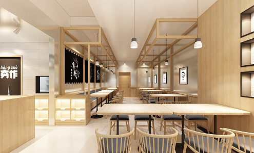 Modern Fast Food Restaurant 3d model