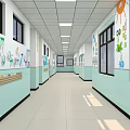 Science and Technology Creator Top Ten Science and Technology Corridor Computer Keyboard Corridor Design 3d model