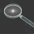 Magnifying Glass With Metal Frame And Black Handle Clear Lens