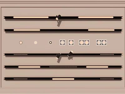 Modern Ceiling Downlights and Spotlights with Recessed Design and Adjustable Features for Home Lighting 3d model
