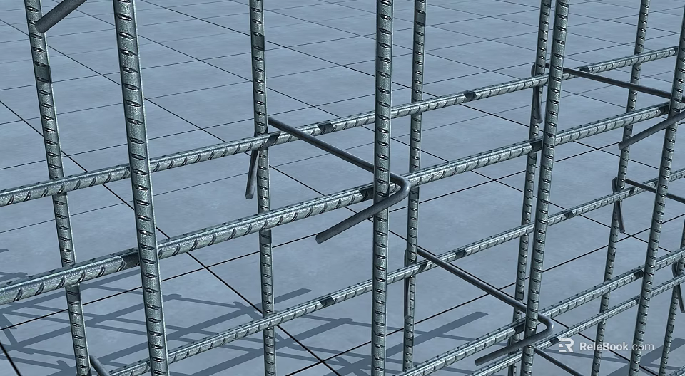 Essential Steel Bar Reinforcement Mesh Construction Component For Building Structures In Construction Projects 3d model 
