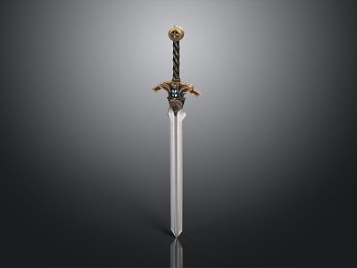 Officer Sword Long Sword Sheath Sword Samurai Sword Samurai Sword Accessories Soldier Sword Knight Sabre 3d model