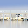 Modern Lynk Co Smart Car Showroom With Glass Facade And Displayed Cars