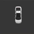 White Modern Sedan Car With Sleek Design Black Roof Black Wheels And Reflective Finish