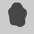 Petal Shaped Modern Ceiling Light with Black White Frame and Mesh Center