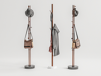 Modern Hangers Coat Rack Hangers 3d model