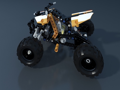 Modern toy car 3d model