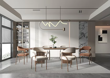 Modern Restaurant 3d model