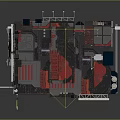 Cyberpunk Industrial Interior Featuring Metallic Panels Red Accents And Futuristic Tech Lights