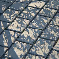 Outdoor Brick Tile Ground Featuring Sunlit Leaf Shadow Patterns And Natural Light 3d model