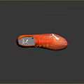 Orange Soccer Cleats Featuring White Stripes Studded Sole and Ultra Boost Pro Technology