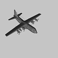 US Air Force Passenger Aircraft With Four Propellers And Military Markings